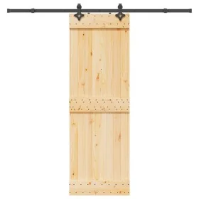 Puerta corredera con herrajes madera maciza de pino 70x210 cm von , Türen - Ref: Foro24-3332682, Preis: 180,94 €, Rabatt: %