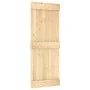 Puerta corredera con herrajes madera maciza de pino 80x210 cm de , Puertas - Ref: Foro24-3332689, Precio: 173,64 €, Descuento: %