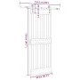 Puerta corredera con herrajes madera maciza de pino 80x210 cm de , Puertas - Ref: Foro24-3332689, Precio: 173,64 €, Descuento: %