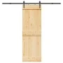 Puerta corredera con herrajes madera maciza de pino 70x210 cm de , Puertas - Ref: Foro24-3332694, Precio: 174,72 €, Descuento: %