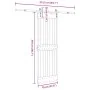 Puerta corredera con herrajes madera maciza de pino 70x210 cm de , Puertas - Ref: Foro24-3332694, Precio: 174,72 €, Descuento: %
