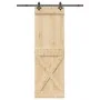 Puerta corredera con herrajes madera maciza de pino 70x210 cm by , Doors - Ref: Foro24-3332772, Price: 169,94 €, Discount: %