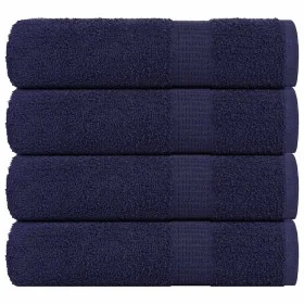 Toallas de ducha 4uds 100% algodón azul marino 70x140cm 360 gsm de , Toallas - Ref: Foro24-136786, Precio: 36,57 €, Descuento: %