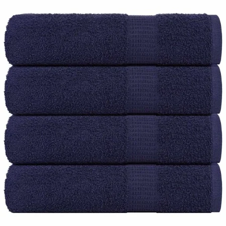 Toallas de ducha 4uds 100% algodón azul marino 70x140cm 360 gsm de , Toallas - Ref: Foro24-136786, Precio: 36,57 €, Descuento: %