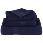 Toallas de ducha 4uds 100% algodón azul marino 70x140cm 360 gsm de , Toallas - Ref: Foro24-136786, Precio: 36,57 €, Descuento: %