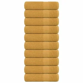 Toallas de baño 10 uds oro 100x150 cm 360 gsm 100% algodón de , Toallas - Ref: Foro24-136814, Precio: 100,38 €, Descuento: %