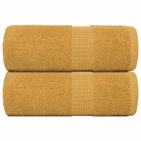 Toallas 2 uds 100% algodón oro 30x30 cm 360 gsm de , Toallas - Ref: Foro24-136800, Precio: 11,06 €, Descuento: %