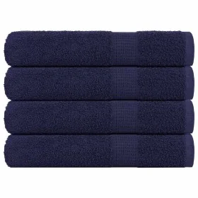 Toallas de sauna 4uds 100% algodón azul marino 80x200cm 360 gsm de , Toallas - Ref: Foro24-136792, Precio: 49,95 €, Descuento: %