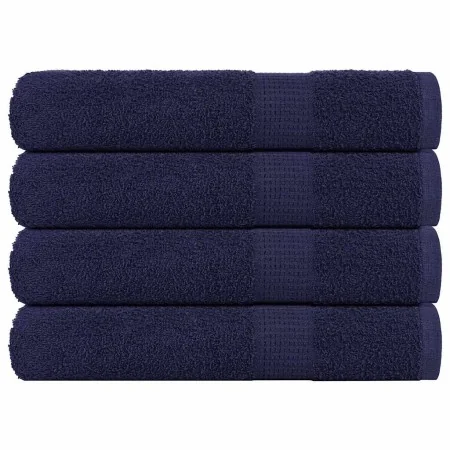Toallas de sauna 4uds 100% algodón azul marino 80x200cm 360 gsm de , Toallas - Ref: Foro24-136792, Precio: 49,95 €, Descuento: %