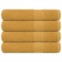 Toallas de sauna 4 uds 100% algodón oro 80x200 cm 360 gsm de , Toallas - Ref: Foro24-136816, Precio: 47,92 €, Descuento: %