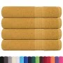 Toallas de sauna 4 uds 100% algodón oro 80x200 cm 360 gsm de , Toallas - Ref: Foro24-136816, Precio: 47,92 €, Descuento: %