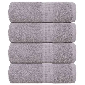 Toallas invitados 4 uds 100% algodón gris 30x50 cm 360 gsm de , Toallas - Ref: Foro24-136828, Precio: 14,31 €, Descuento: %