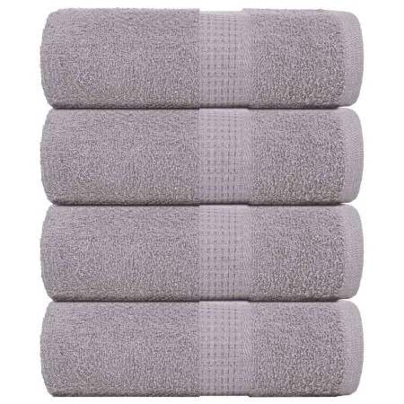 Toallas invitados 4 uds 100% algodón gris 30x50 cm 360 gsm de , Toallas - Ref: Foro24-136828, Precio: 14,31 €, Descuento: %