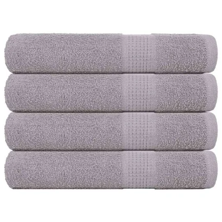 Toallas de sauna 4 uds 100% algodón gris 80x200 cm 360 gsm de , Toallas - Ref: Foro24-136840, Precio: 48,17 €, Descuento: %