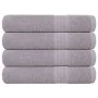 Toallas de sauna 4 uds 100% algodón gris 80x200 cm 360 gsm de , Toallas - Ref: Foro24-136840, Precio: 48,17 €, Descuento: %
