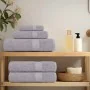 Toallas de sauna 4 uds 100% algodón gris 80x200 cm 360 gsm de , Toallas - Ref: Foro24-136840, Precio: 48,17 €, Descuento: %