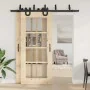 Kit de herrajes para puertas correderas acero negro 200 cm by , Door items - Ref: Foro24-3295734, Price: 124,32 €, Discount: %