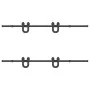 Kit de herrajes para puertas correderas acero negro 200 cm by , Door items - Ref: Foro24-3295734, Price: 124,32 €, Discount: %
