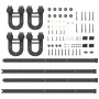 Kit de herrajes para puertas correderas acero negro 200 cm by , Door items - Ref: Foro24-3295734, Price: 124,32 €, Discount: %