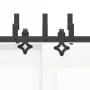 Kit de herrajes para puertas correderas acero negro 213,5 cm by , Door items - Ref: Foro24-3295736, Price: 162,79 €, Discount: %