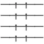 Kit de herrajes para puertas correderas acero negro 366 cm by , Door items - Ref: Foro24-3295741, Price: 226,73 €, Discount: %