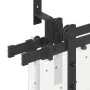 Kit de herrajes para puertas correderas acero negro 366 cm by , Door items - Ref: Foro24-3295741, Price: 226,73 €, Discount: %