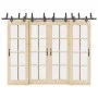 Kit de herrajes para puertas correderas acero negro 305 cm by , Door items - Ref: Foro24-3295755, Price: 260,72 €, Discount: %