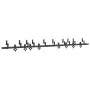 Kit de herrajes para puertas correderas acero negro 305 cm by , Door items - Ref: Foro24-3295755, Price: 260,72 €, Discount: %