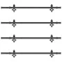 Kit de herrajes para puertas correderas acero negro 305 cm by , Door items - Ref: Foro24-3295755, Price: 260,72 €, Discount: %