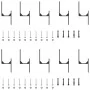 Kit de herrajes para puertas correderas acero negro 305 cm by , Door items - Ref: Foro24-3295755, Price: 260,72 €, Discount: %
