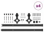 Kit de herrajes para puertas correderas acero negro 305 cm by , Door items - Ref: Foro24-3295755, Price: 260,72 €, Discount: %