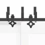 Kit de herrajes para puertas correderas acero negro 305 cm by , Door items - Ref: Foro24-3295755, Price: 260,72 €, Discount: %