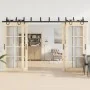 Kit de herrajes para puertas correderas acero negro 366 cm by , Door items - Ref: Foro24-3295757, Price: 196,32 €, Discount: %