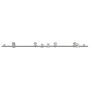 Kit de herrajes para puerta corredera 200 cm acero plateado by , Door items - Ref: Foro24-3295760, Price: 222,25 €, Discount: %
