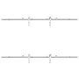Kit de herrajes para puerta corredera 200 cm acero plateado by , Door items - Ref: Foro24-3295762, Price: 252,99 €, Discount: %