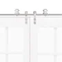 Kit de herrajes para puerta corredera 200 cm acero plateado by , Door items - Ref: Foro24-3295762, Price: 252,99 €, Discount: %