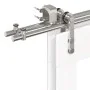 Kit de herrajes para puerta corredera 200 cm acero plateado by , Door items - Ref: Foro24-3295762, Price: 252,99 €, Discount: %