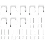 Kit de herrajes para puerta corredera 366 cm acero plateado by , Door items - Ref: Foro24-3295769, Price: 528,73 €, Discount: %