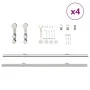Kit de herrajes para puerta corredera 366 cm acero plateado by , Door items - Ref: Foro24-3295769, Price: 528,73 €, Discount: %