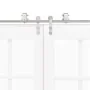 Kit de herrajes para puerta corredera 366 cm acero plateado by , Door items - Ref: Foro24-3295769, Price: 528,73 €, Discount: %