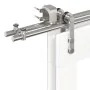 Kit de herrajes para puerta corredera 366 cm acero plateado by , Door items - Ref: Foro24-3295769, Price: 528,73 €, Discount: %