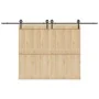 Kit de herrajes para puertas correderas acero negro 366 cm by , Door items - Ref: Foro24-3295797, Price: 95,93 €, Discount: %