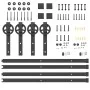 Kit de herrajes para puertas correderas acero negro 366 cm by , Door items - Ref: Foro24-3295797, Price: 95,93 €, Discount: %