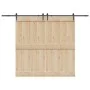Kit de herrajes para puertas correderas acero negro 305 cm by , Door items - Ref: Foro24-3295781, Price: 127,85 €, Discount: %