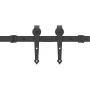 Kit de herrajes para puertas correderas acero negro 305 cm by , Door items - Ref: Foro24-3295781, Price: 127,85 €, Discount: %