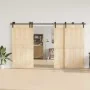 Kit de herrajes para puertas correderas acero negro 366 cm by , Door items - Ref: Foro24-3295795, Price: 157,75 €, Discount: %