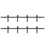 Kit de herrajes para puertas correderas acero negro 366 cm by , Door items - Ref: Foro24-3295795, Price: 157,75 €, Discount: %