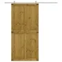 Puerta de granero CORONA madera maciza pino 90x210 cm von , Türen - Ref: Foro24-4103417, Preis: 185,20 €, Rabatt: %