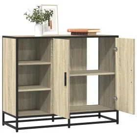 Aparador de madera de ingeniería roble Sonoma 92x35x76 cm von , Sideboards - Ref: Foro24-849020, Preis: 112,74 €, Rabatt: %