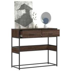 Mesa consola madera de ingeniería marrón roble 90x35x80 cm von , Seitentische - Ref: Foro24-849178, Preis: 80,90 €, Rabatt: %